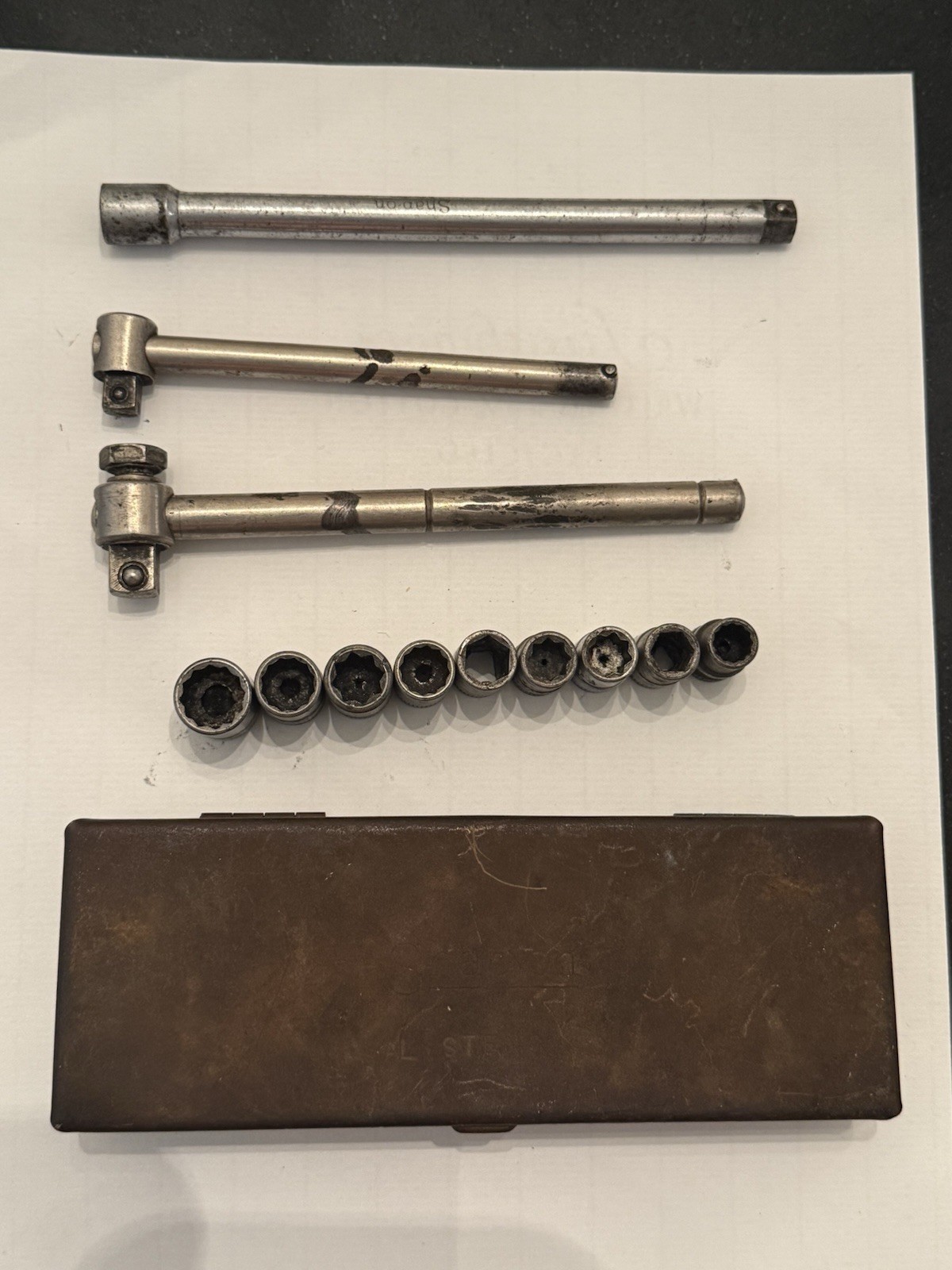 Snap On 1929/1931/1935…Antique Socket Set One Of A Kind!! See All Photos