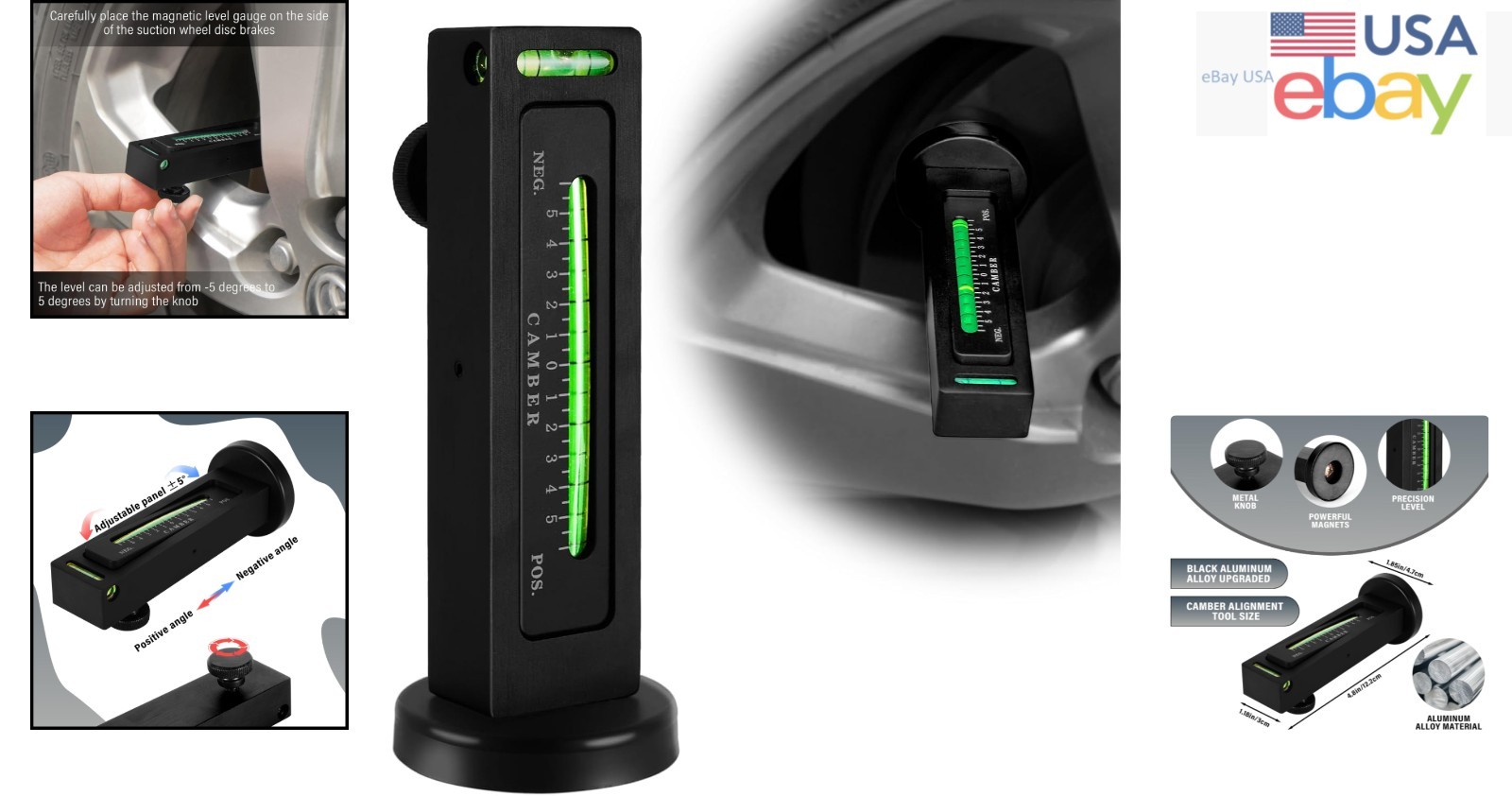 High Precision Camber Alignment Tool for Cars, Trucks and SUVs – Durable Design