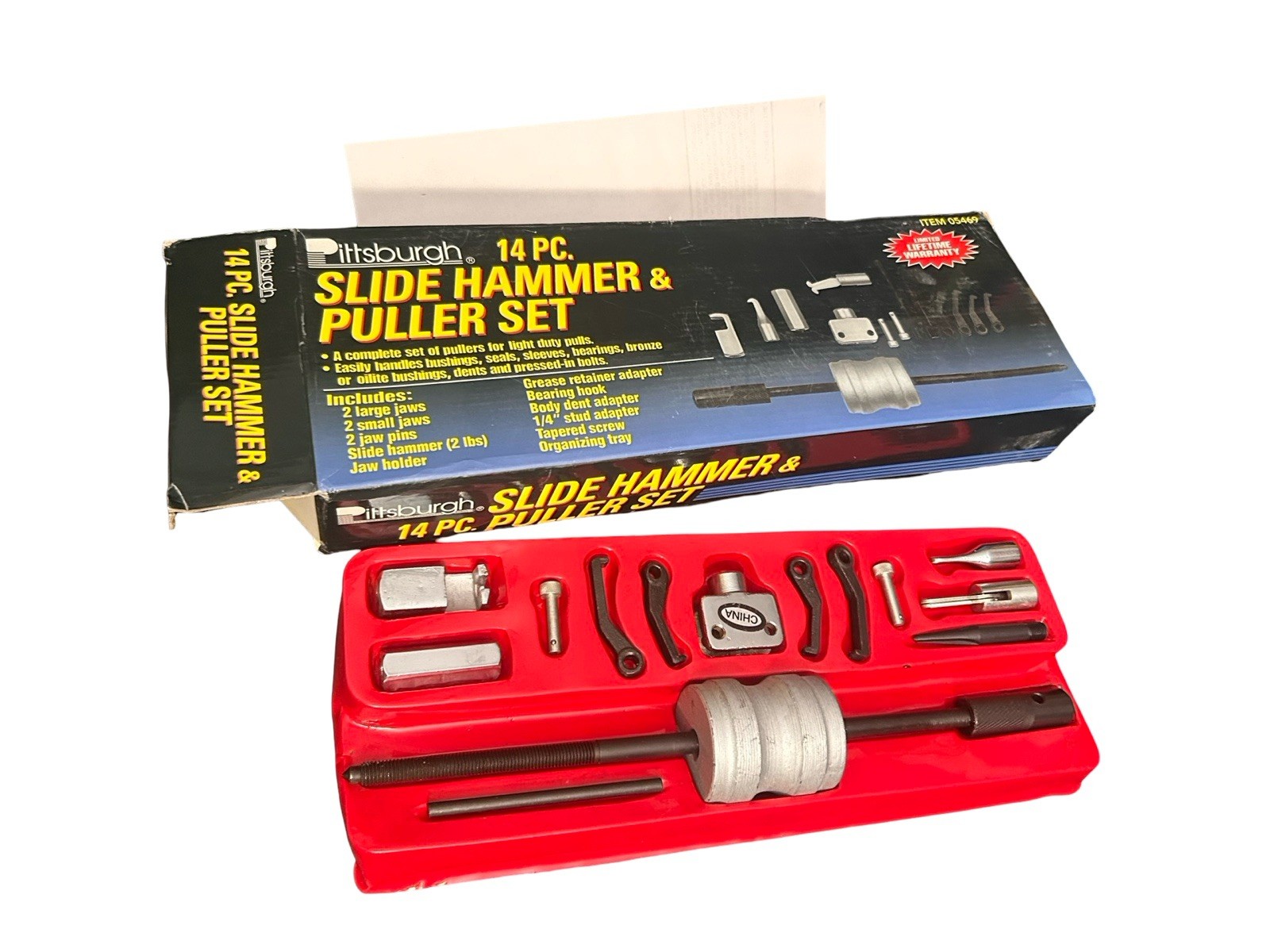 Pittsburgh Slide Hammer & Puller Set 14PC Model 5469