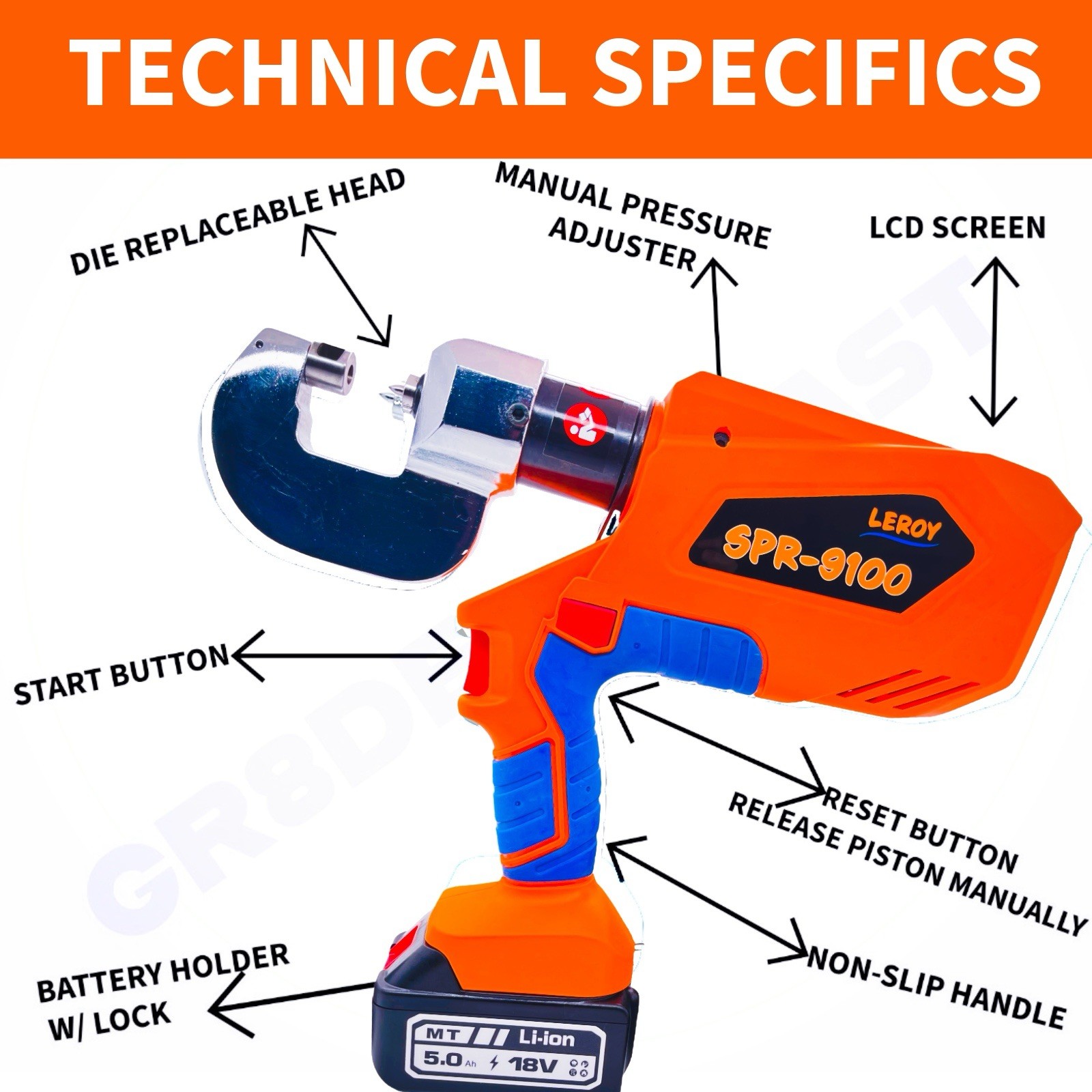 OL6000 Aluminum Self-Piercing Rivet Gun Ford Audi Repair Riveting Collision NEW