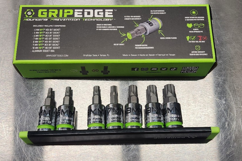 Grip Edge 3/8″ Drive 7PC Metric Hex Socket Set Short – GE7BSMHSRPT