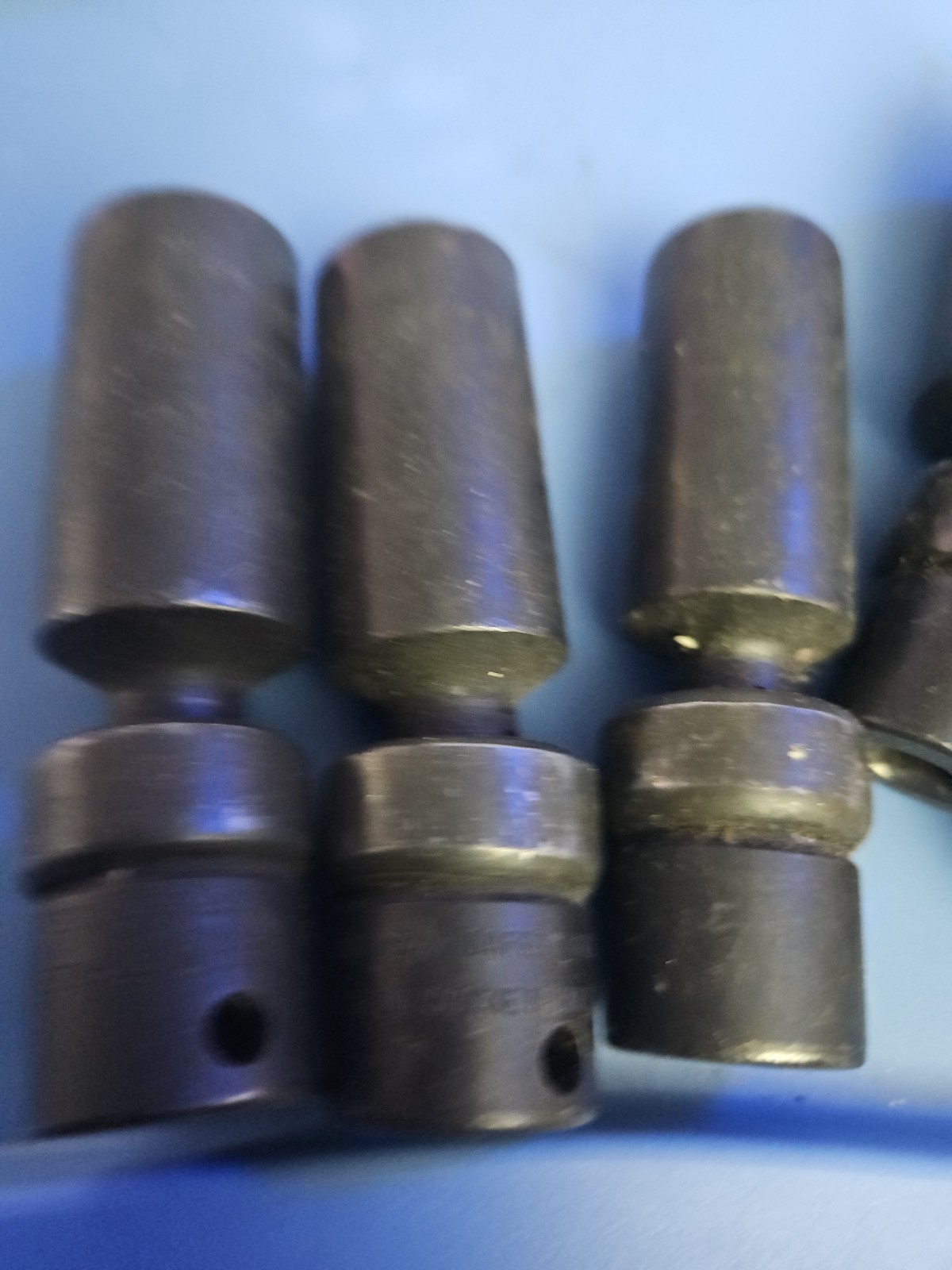 Vintage 8pc. NAPA 3/8″ Drive Deep Metric Impact Joint🧰Swivel Universal Sockets