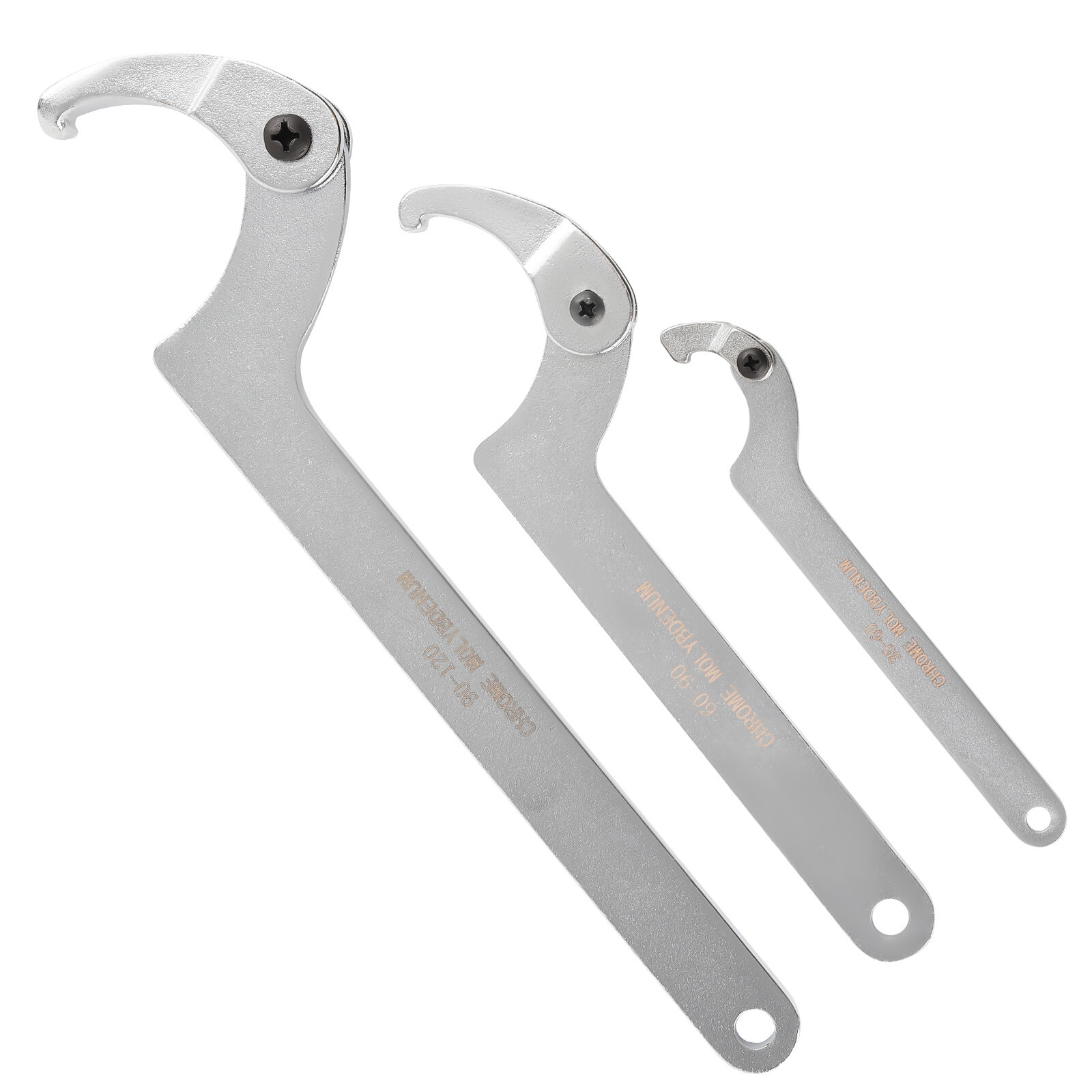 Hook Pin Wrench Spanner Tool Bike Nut Adjustment Adaptors Kit Motorcycle