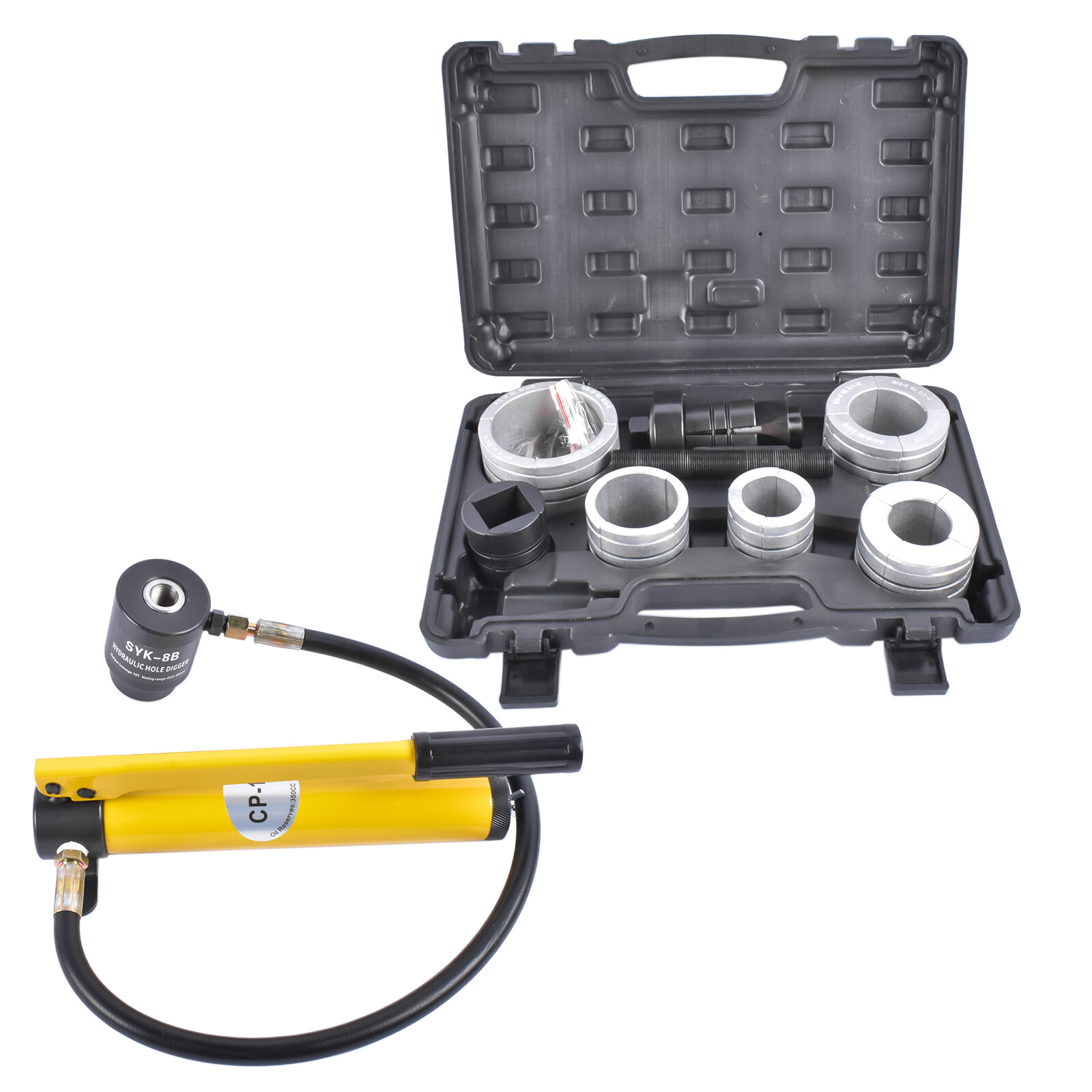Hydraulic Exhaust Pipe Stretcher Expander Kit w/Collets #17350 1-5/8 to 4-1/4in