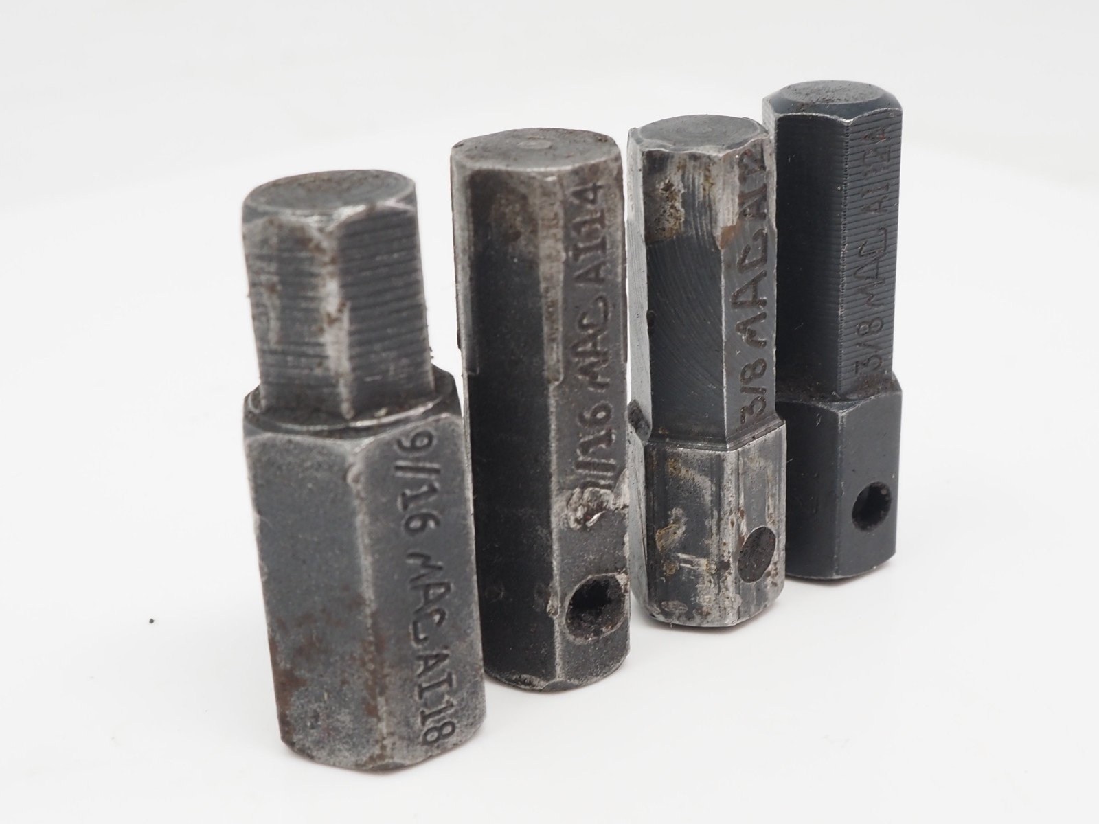 MAC Tools 4pc 7/16 Hex Drive Impact Bit Lot 3/8 7/16 9/16 USA