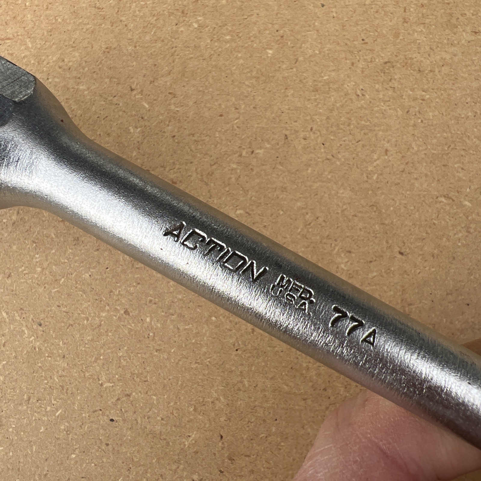 Action Tools 1/2″ Drive Reversible Ratchet Chrome 77A 10″ Length Made in USA