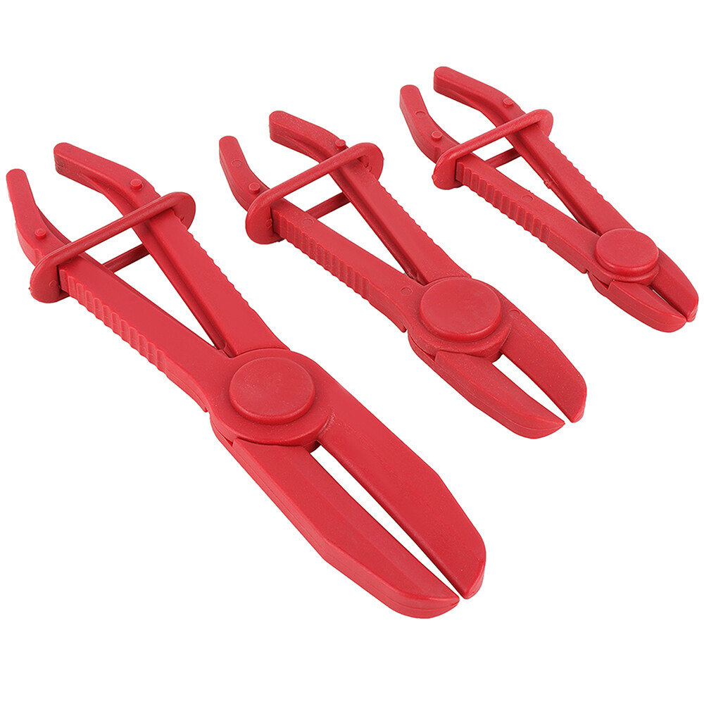 3Pcs Flexible Hose Clamp Set Clamping Pliers Radiator Brake Fuel Pipe Tools