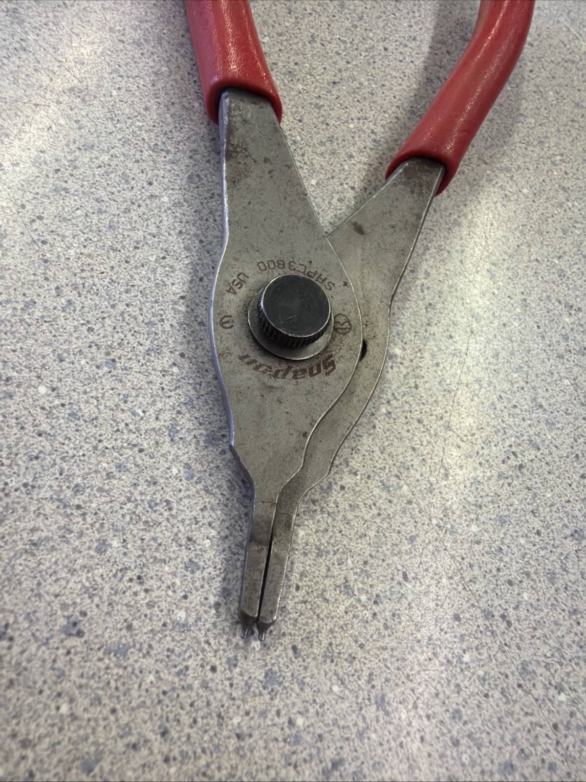 SNAP-ON SRPC380 INTERNAL/EXTERNAL SNAP RING PLIERS Red HANDLE FREE SHIPPING