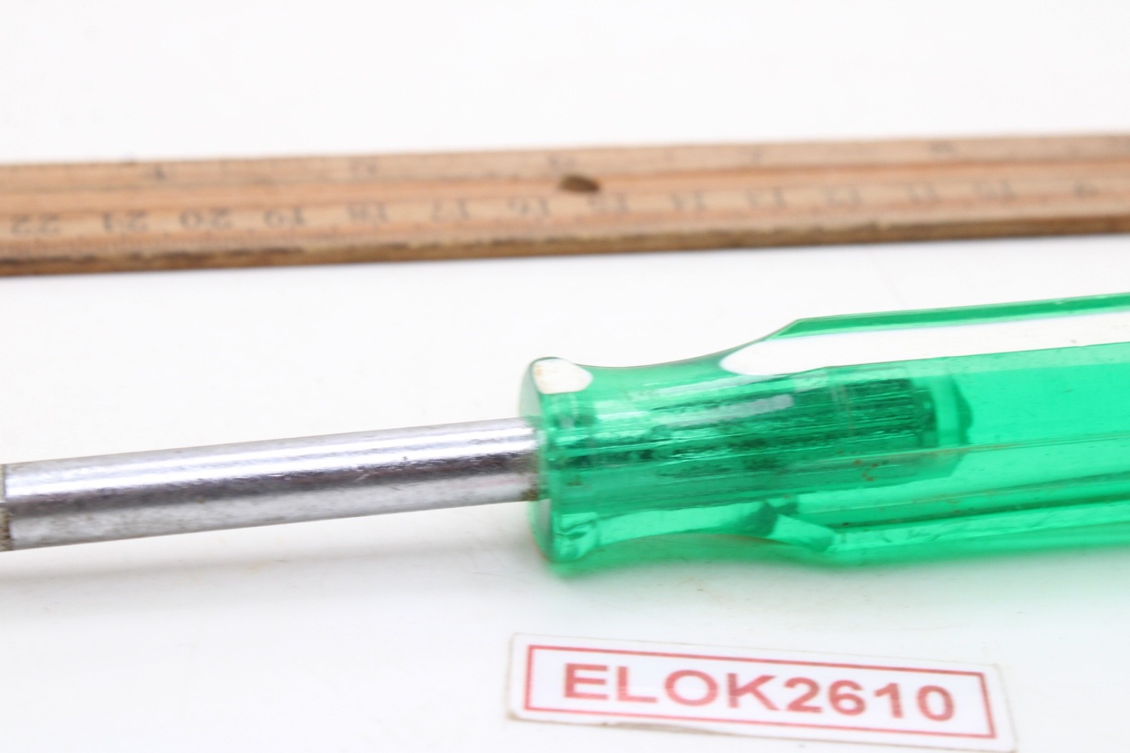 S-K Tools 40954 1/4″ Drive Socket Driver Handle Green/White Hard Handle USA