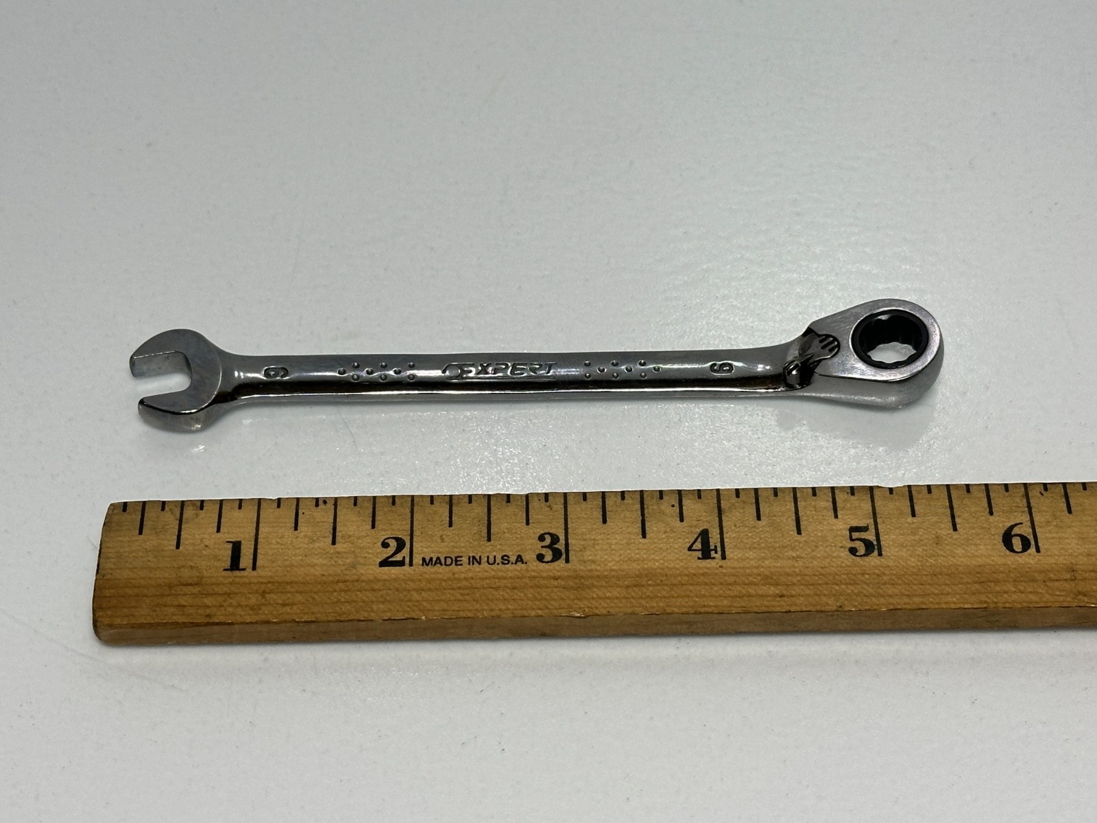 MAC Tools EXPERT E117377 Metric 6mm RATCHETING Combination Wrench, 12 Point
