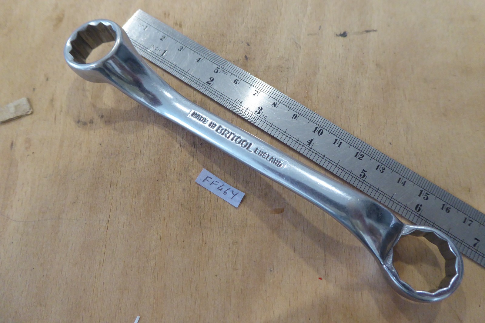 BRITOOL 6RB6875 SHORT ring spanner 11/16 X 3/4″ AF made England