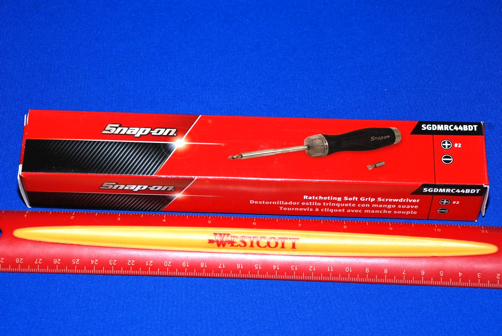 Snap-on NEW Dark Titanium Grey Ratcheting Soft Grip Standard Screwdriver Set