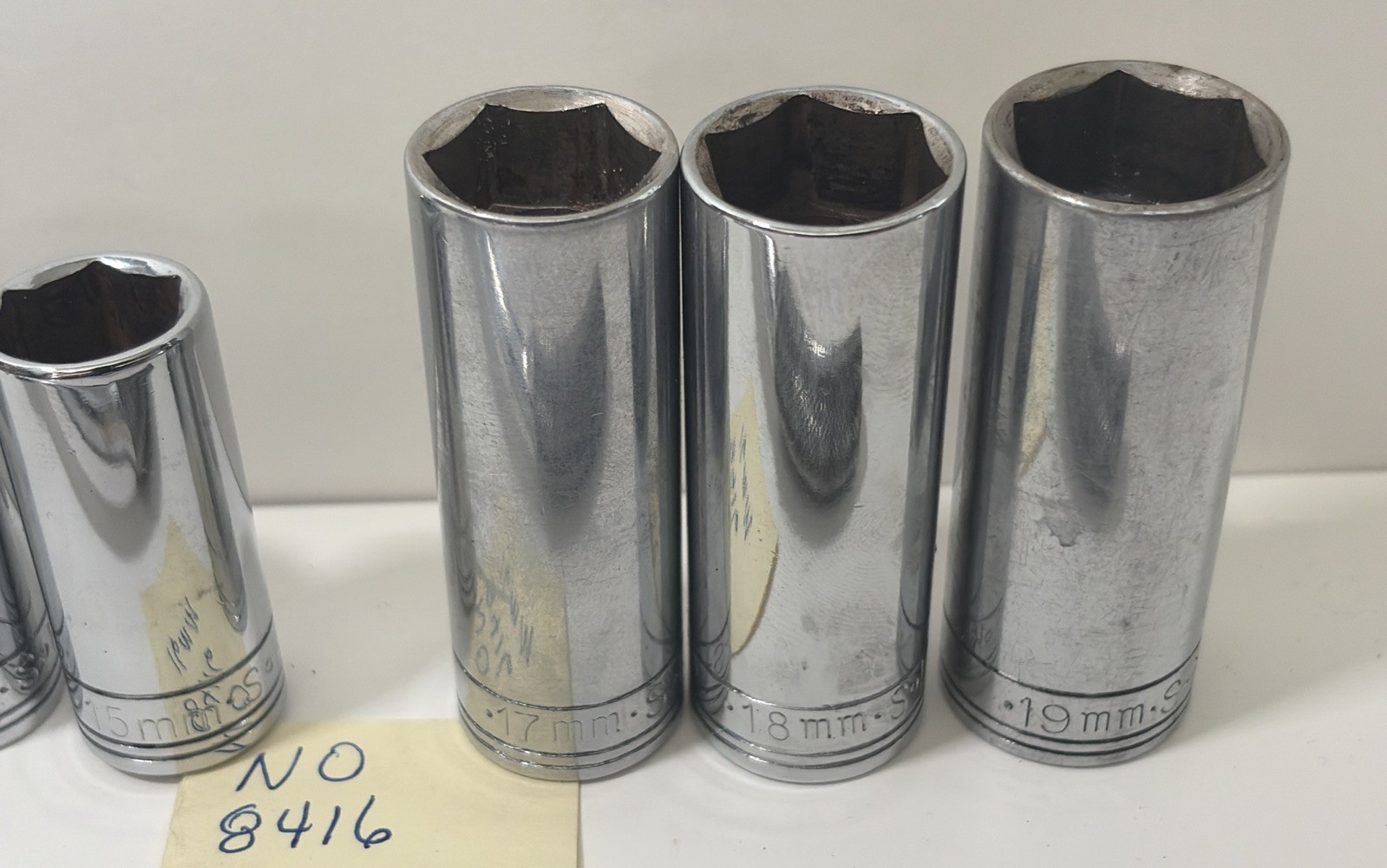 SK Tools Ratchet 45170 & 9pc Socket Set 8410-8419 NO 8416 10mm-19mm NO 16mm 6pt