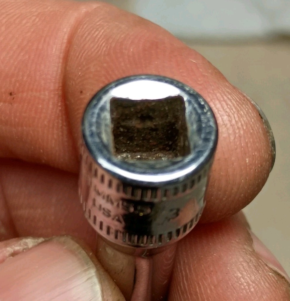 Snap-on STMM5.5 Socket 1/4″ Drive 5.5mm Metric Deep 6 Point Chrome USA Made