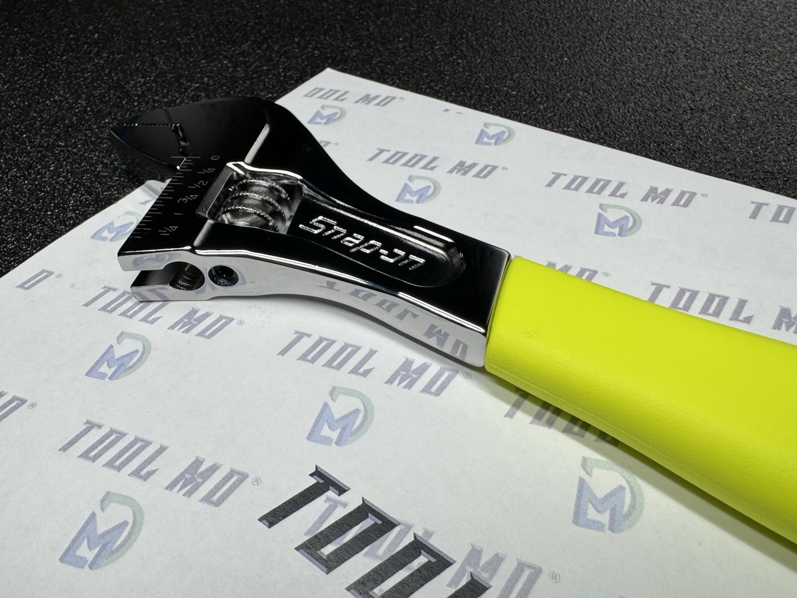 Snap-on Tools NEW 12″ HI VIS YELLOW Flank Drive PLUS Adjustable Wrench FADH12C