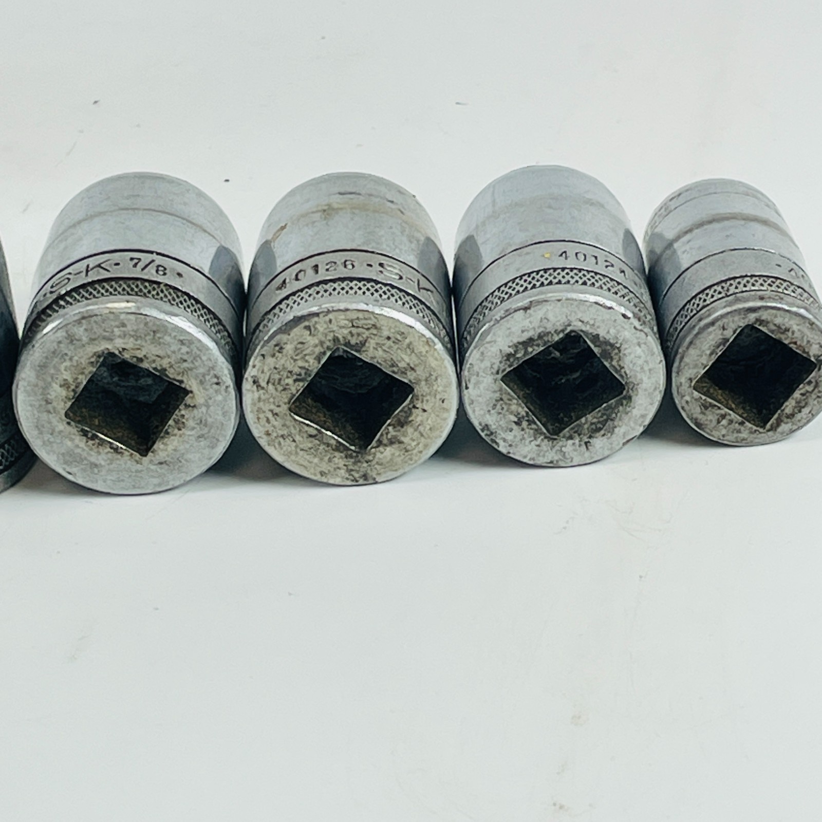VTG SK Tools 1/2” Drive SAE Tapered Socket Set 8Pc 5/8” To 1-1/4” USA 12 Point