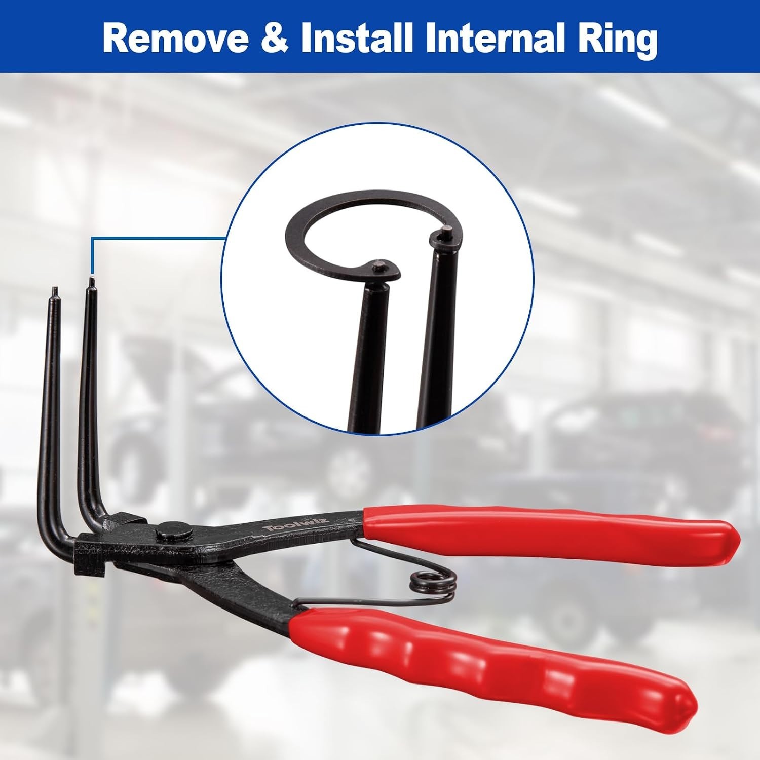 Precision 90° Snap Ring Pliers – Heavy Duty, Non-Slip Grip for Automotive Use