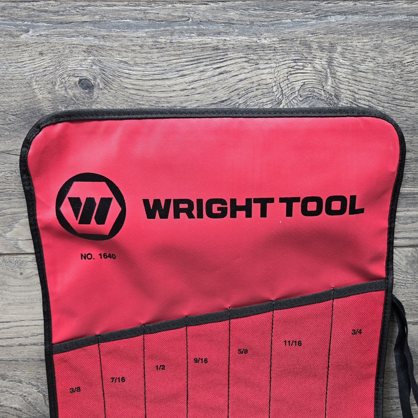 Wright Tool Flare Nut Wrench Red Case Only No. 1640 3/8″ To 3/4″ New Roll Up