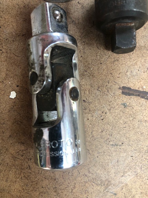 2 PROTO Professional 5470 1/2” Drive Universal Swivel Sockets and 1/2 to 3/8