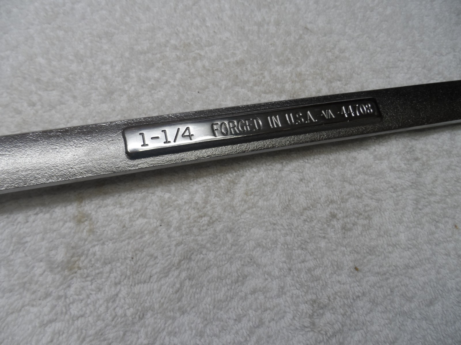 Craftsman SAE Satin Combination Wrench, 12pt, USA NOS, 1-1/4″ – Part # 44708