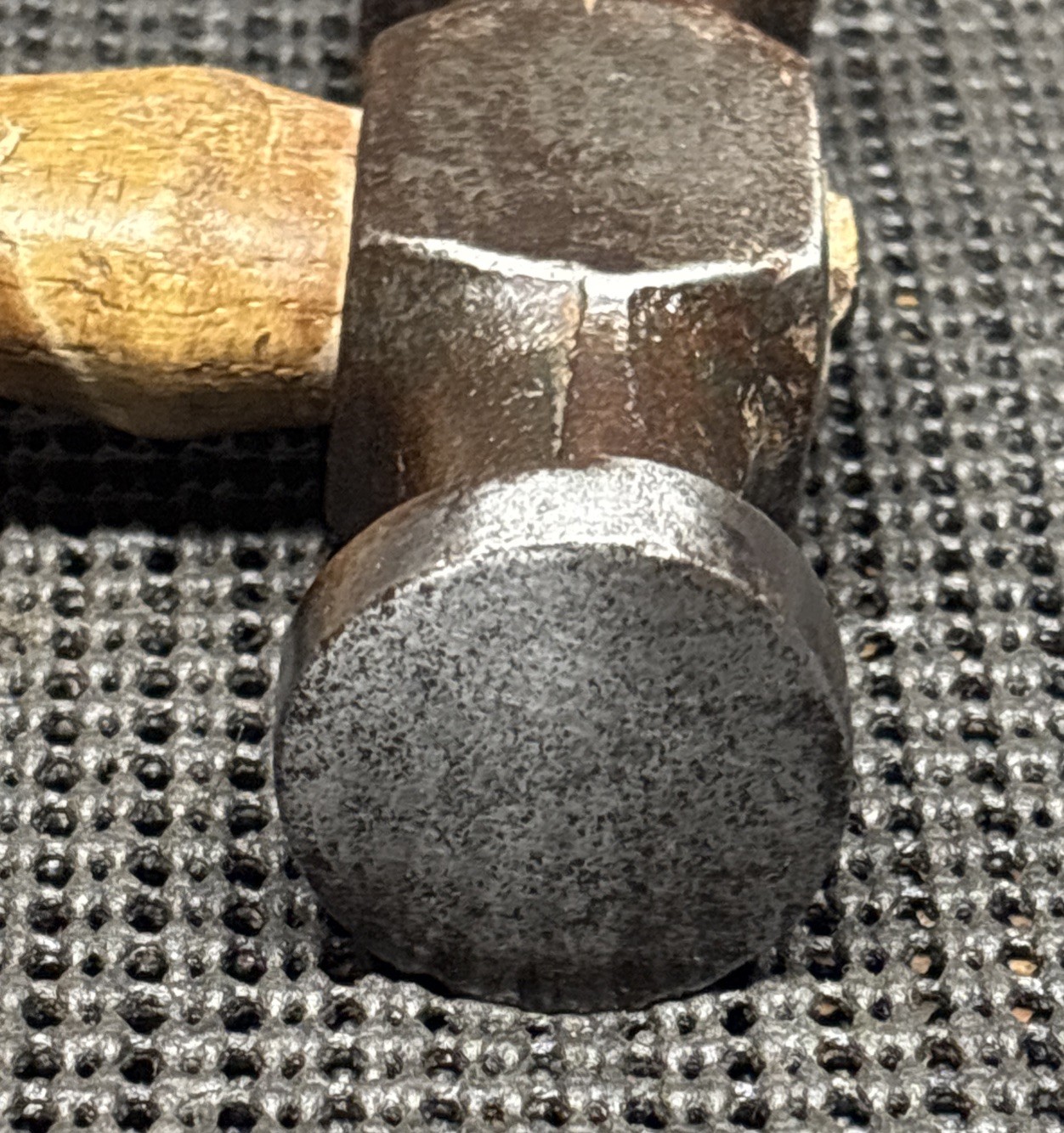 Vintage Round & Square Faced Auto Body Bumping Hammer – Long Handle. Rust Free