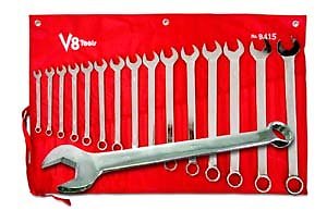 V8 Tools 9415 Combination Wrench Set, 15 Piece, 3/8″ To 1-1/4″, Long Pattern