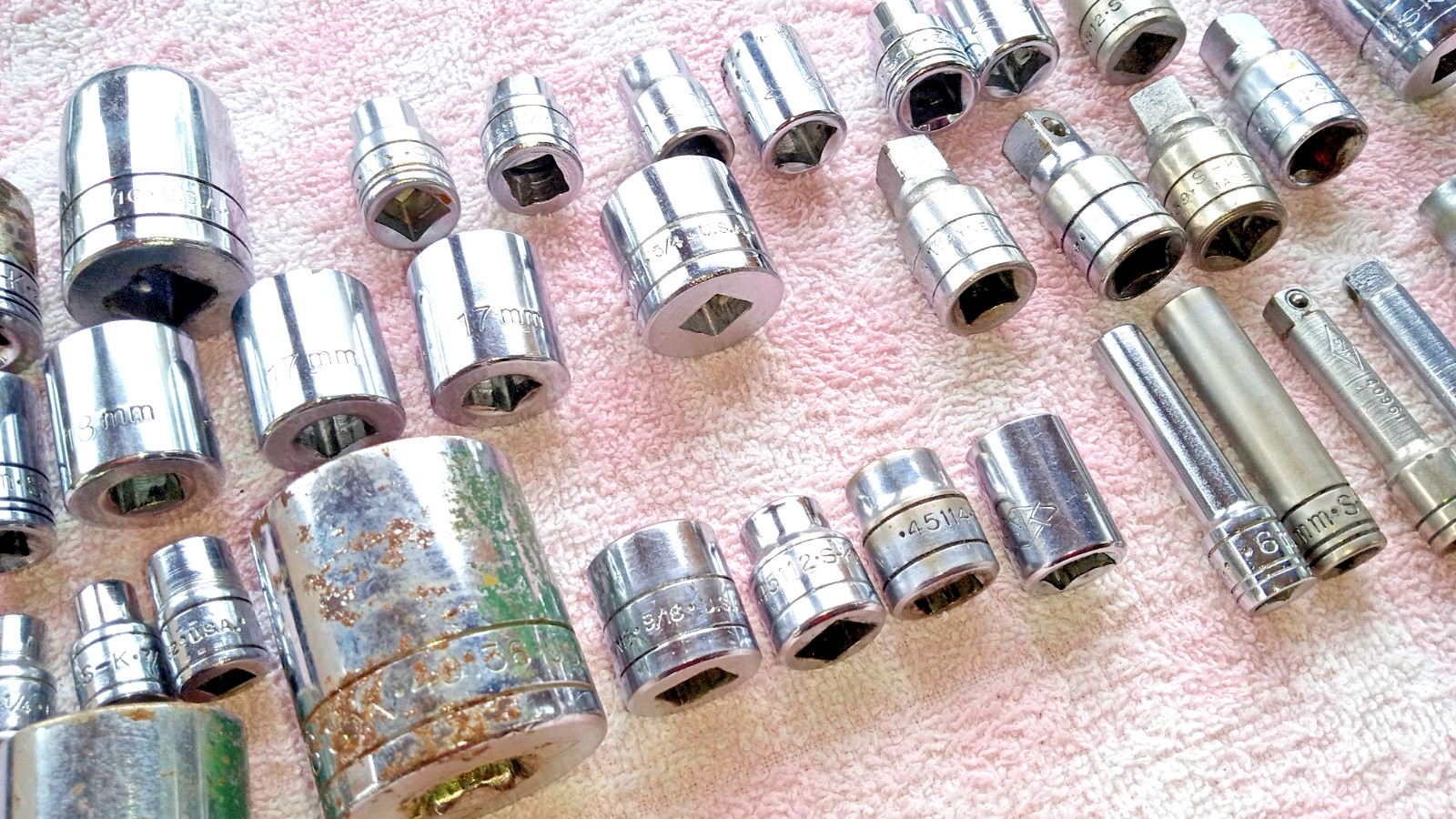 SK SOCKET EXTENSION LOT 35 RANDOM PCS SOME VERY NICE CHEAP! vtg gift tools men