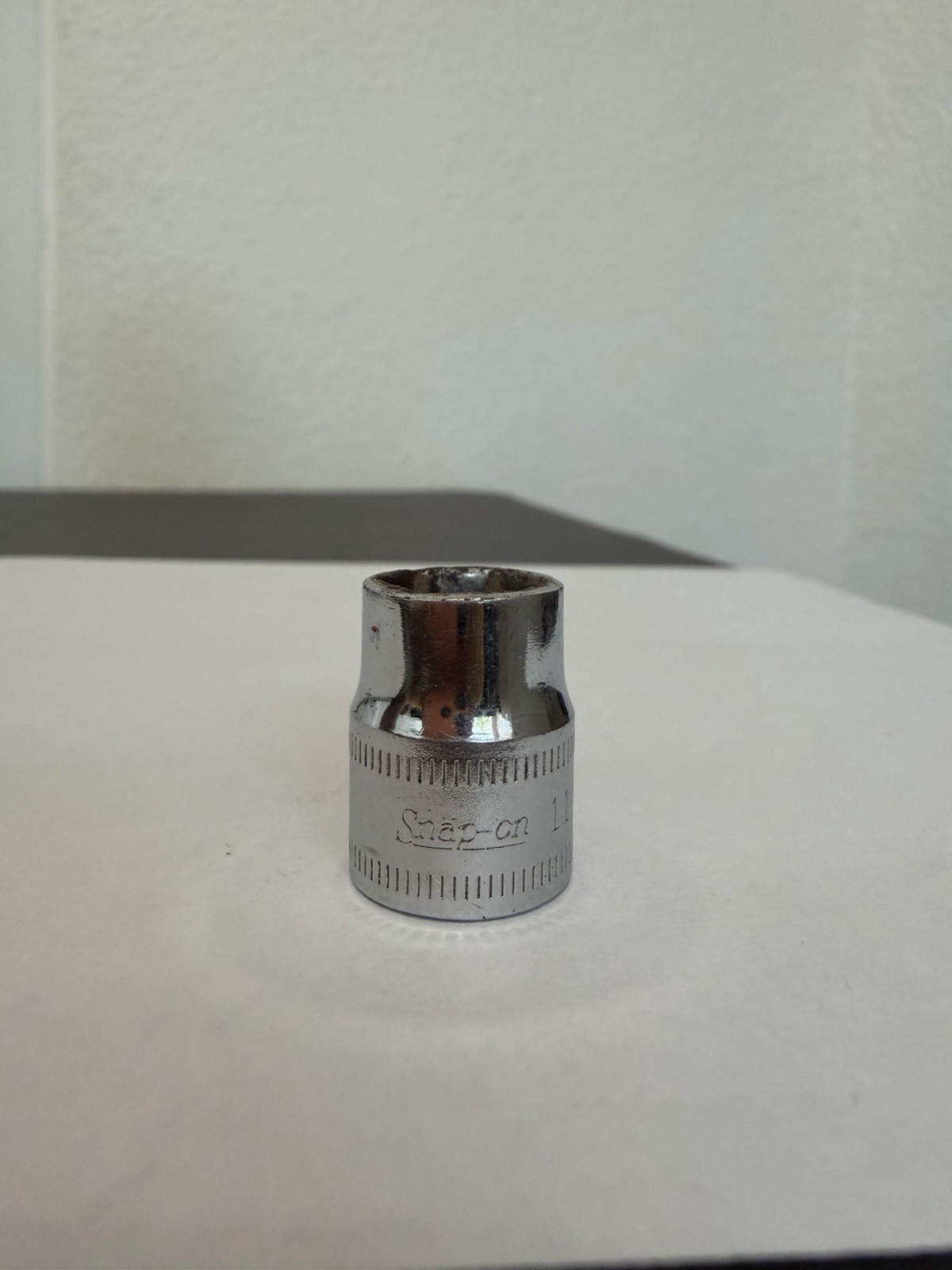 Snap-on Tools FSM111 3/8″ Drive 6pt Point Metric 11mm Shallow Socket USA