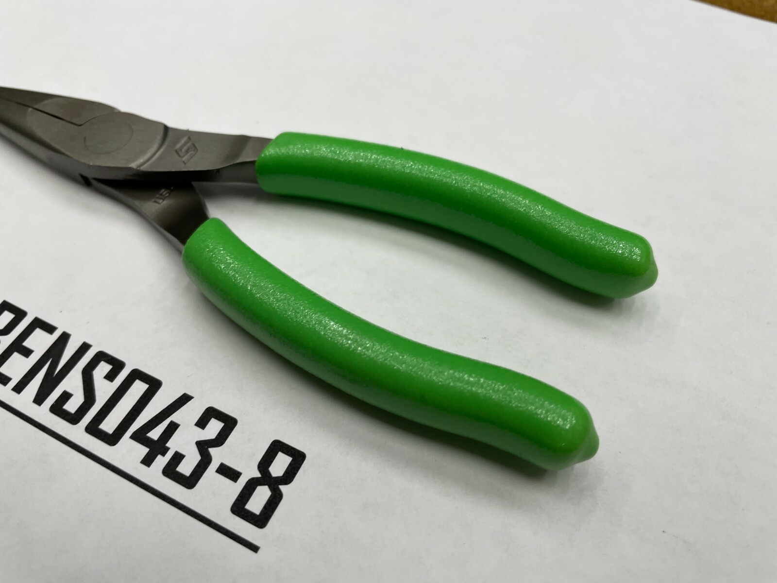 Snap-on Tools USA NEW GREEN 6″ Soft Grip Needle Nose Pliers 95ACFG