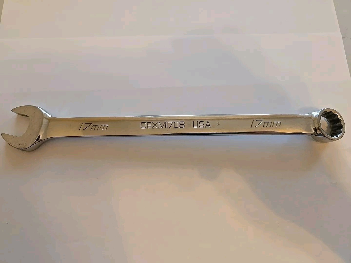 Snap On 17MM 12PT Chrome Combination Wrench OEXM170B