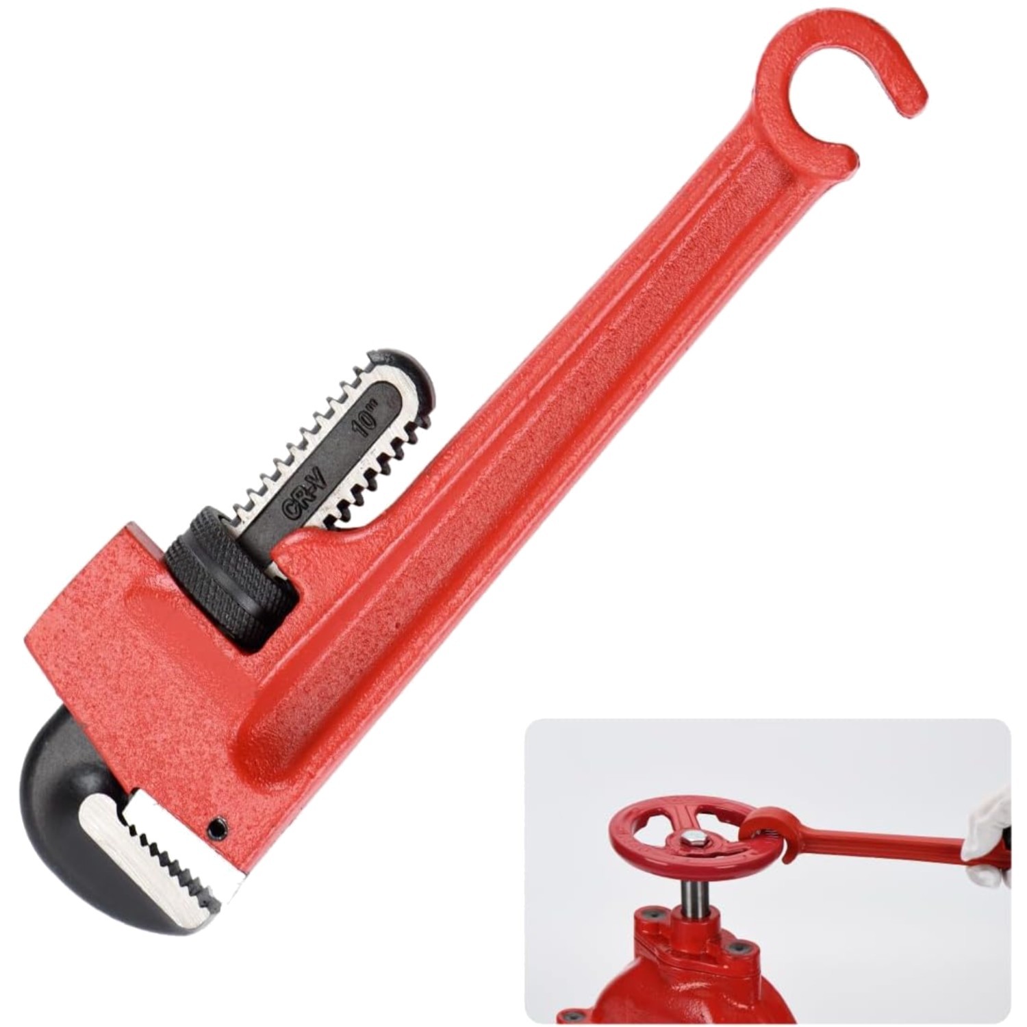 10″ Double-Ended Valve & Pipe Wrench Combo