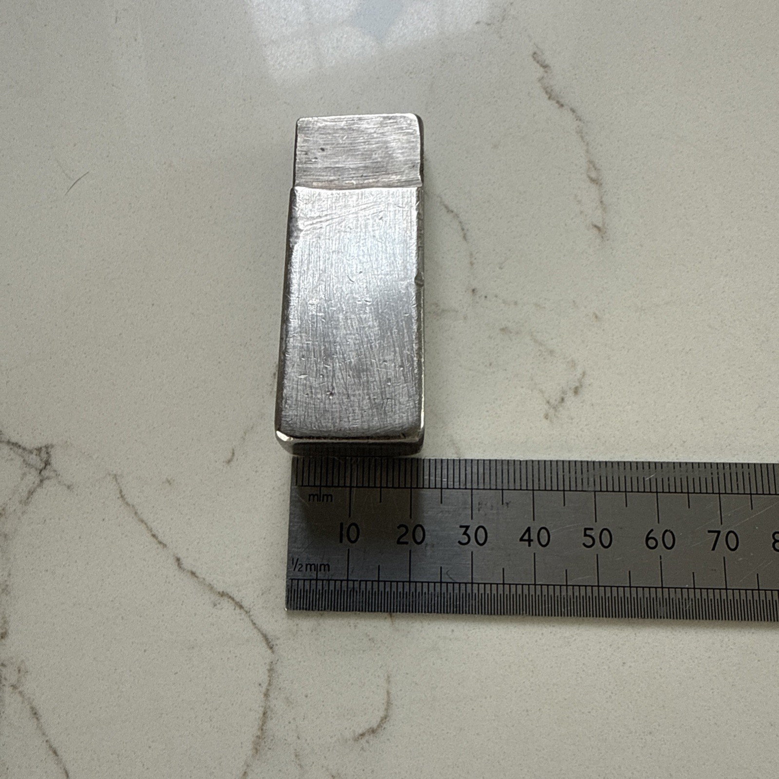 AIRCRAFT TOOLS TUNGSTEN RIVET BLOCK / BUCKING BAR (59 x 20 x 15 mm) 287 gram