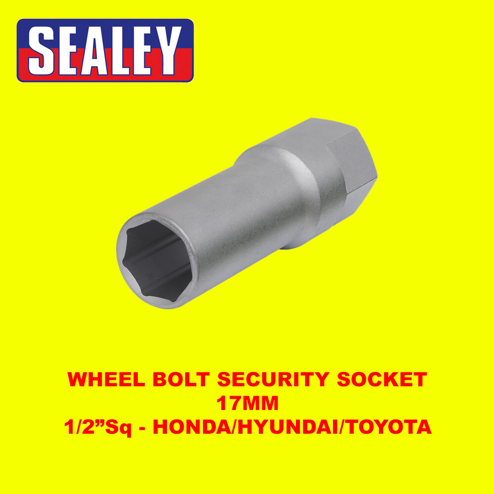 Sealey SX0177 17mm 1/2inSq Drive Wheel Bolt Security Socket Honda/Hyundai/Toyota