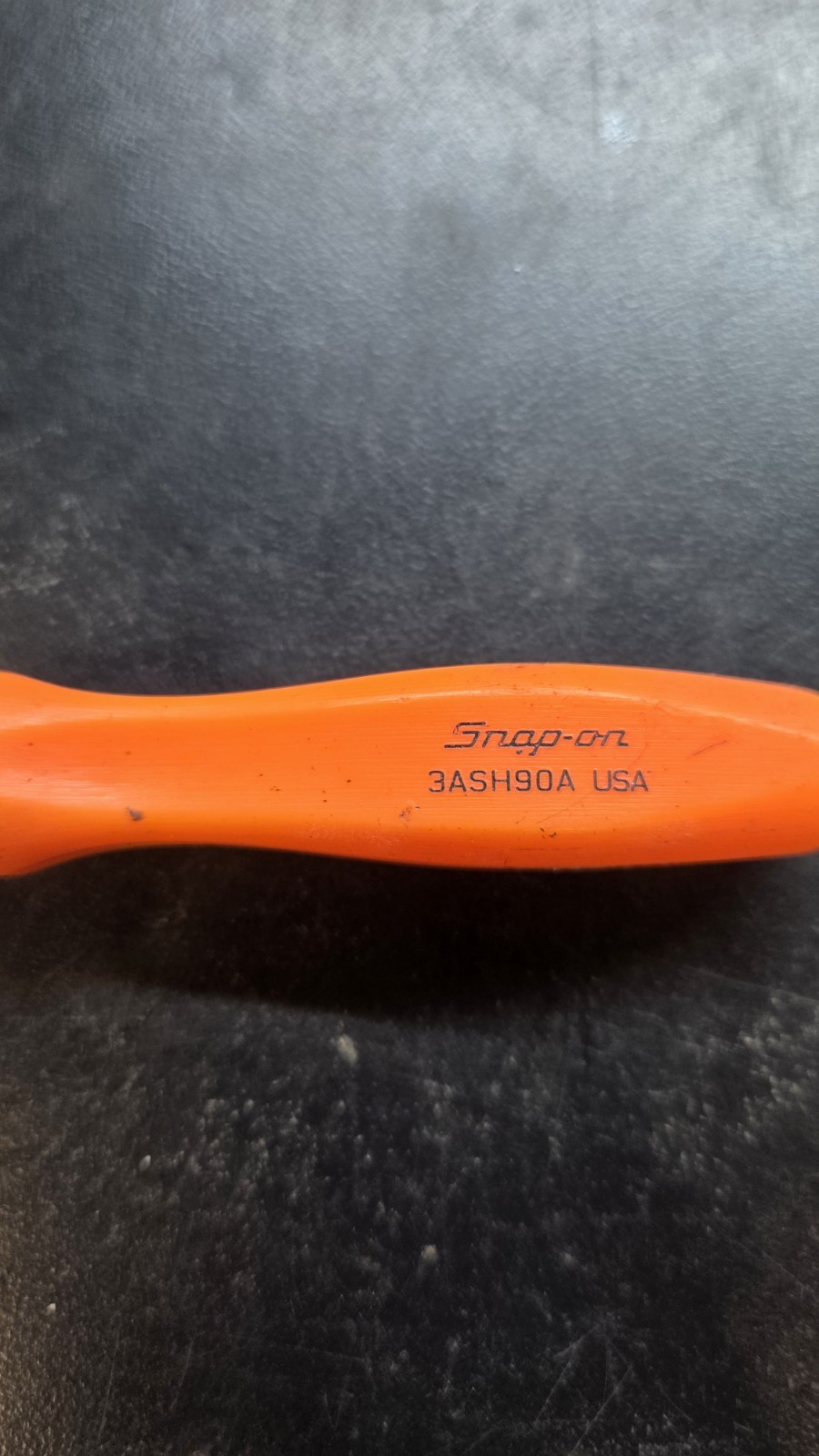 Snap-on Tools 3ASH90A 5.5″ Straight Pick Awl Orange Hard Handle USA And Pouch