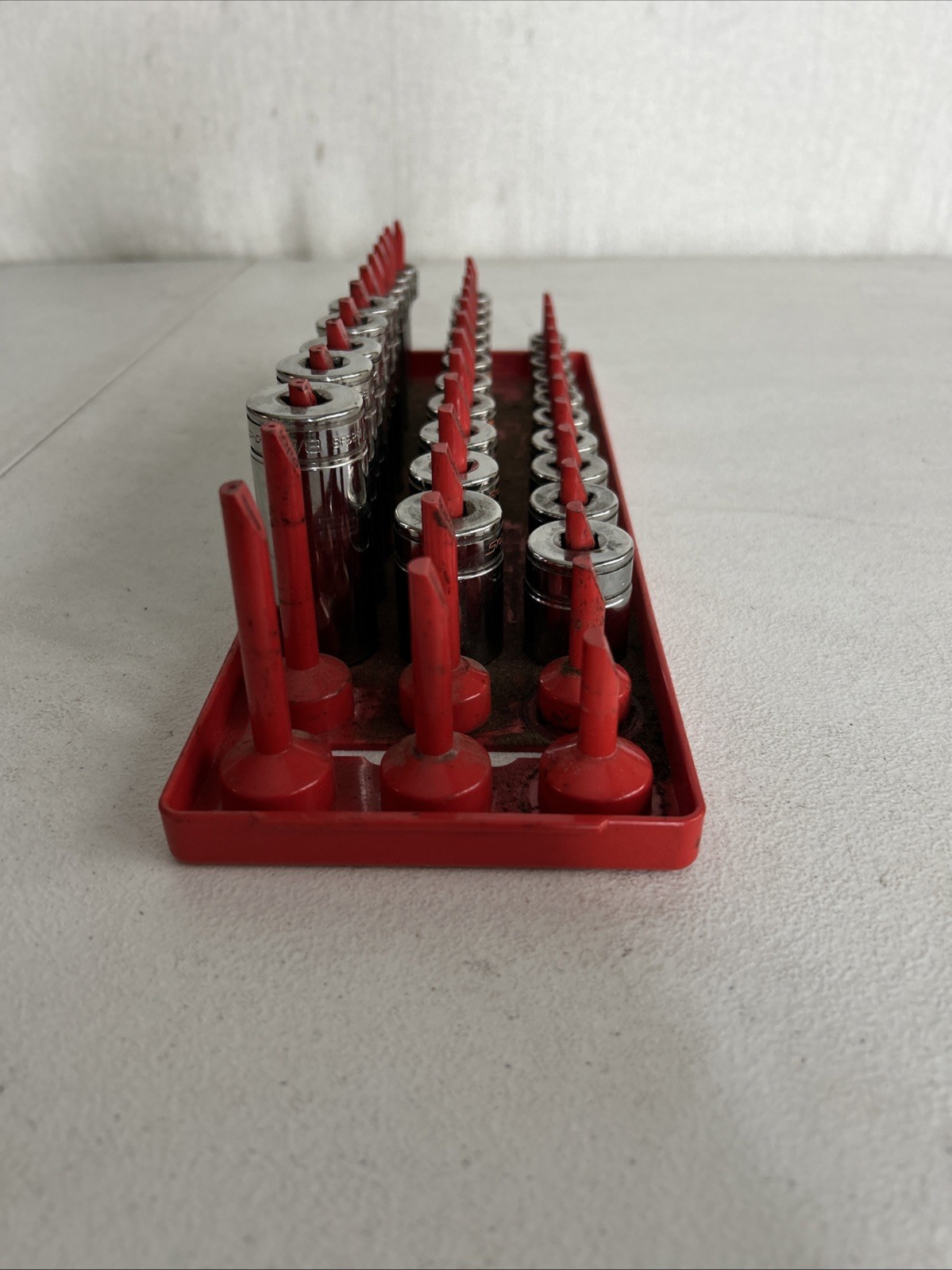 Snap-On Socket Set 7/8 Thru 1/4 sockets of three different depths ￼￼Three Sizes