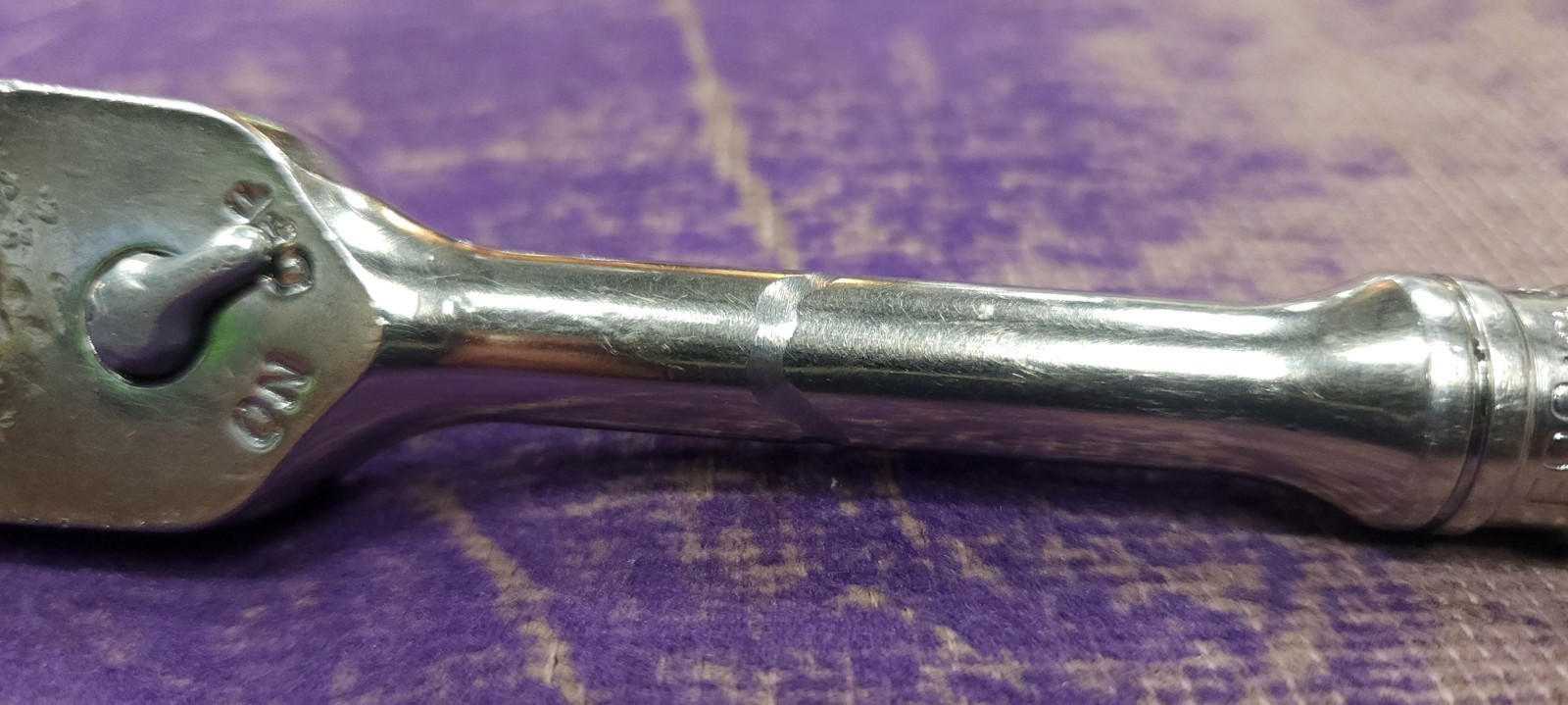 Snap-on F80 3/8” Drive Ratchet – Chrome Handle – USA Made