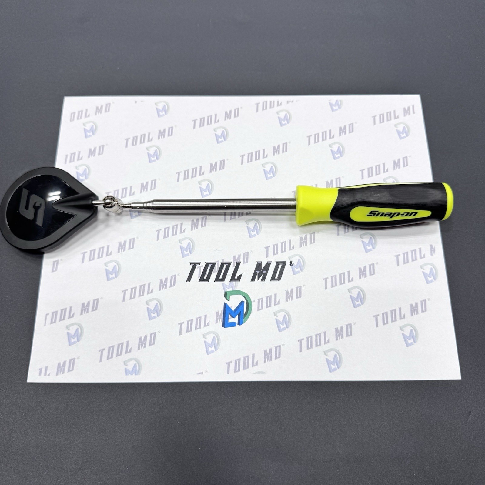 Snap-on Tools Extendable Telescoping HI VIZ Soft Grip Inspection Mirror PTMR0HV