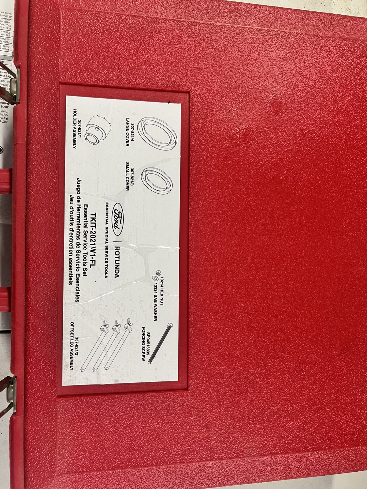 Ford Rotunda OTC 307-821 Remover Installer Set HF35 HF45 TKIT-2021W1-FL