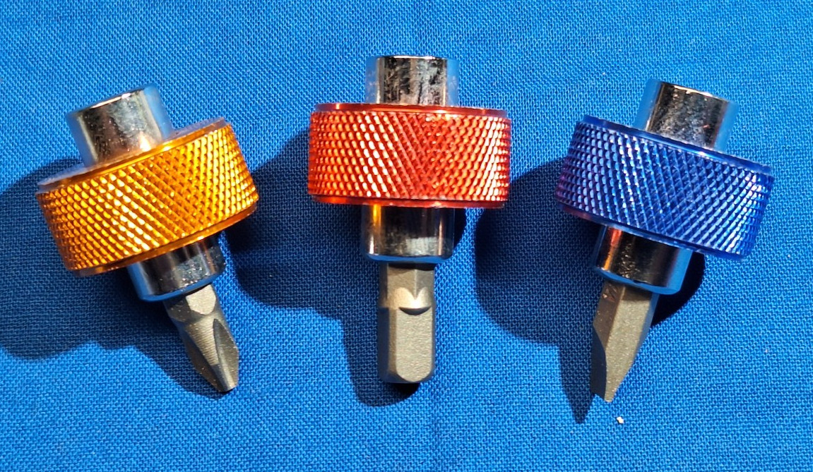 Titan 11218 3-piece 1/4 In. Drive Finger Grip Drivers Slotted, Phillips, 1/4″ dr