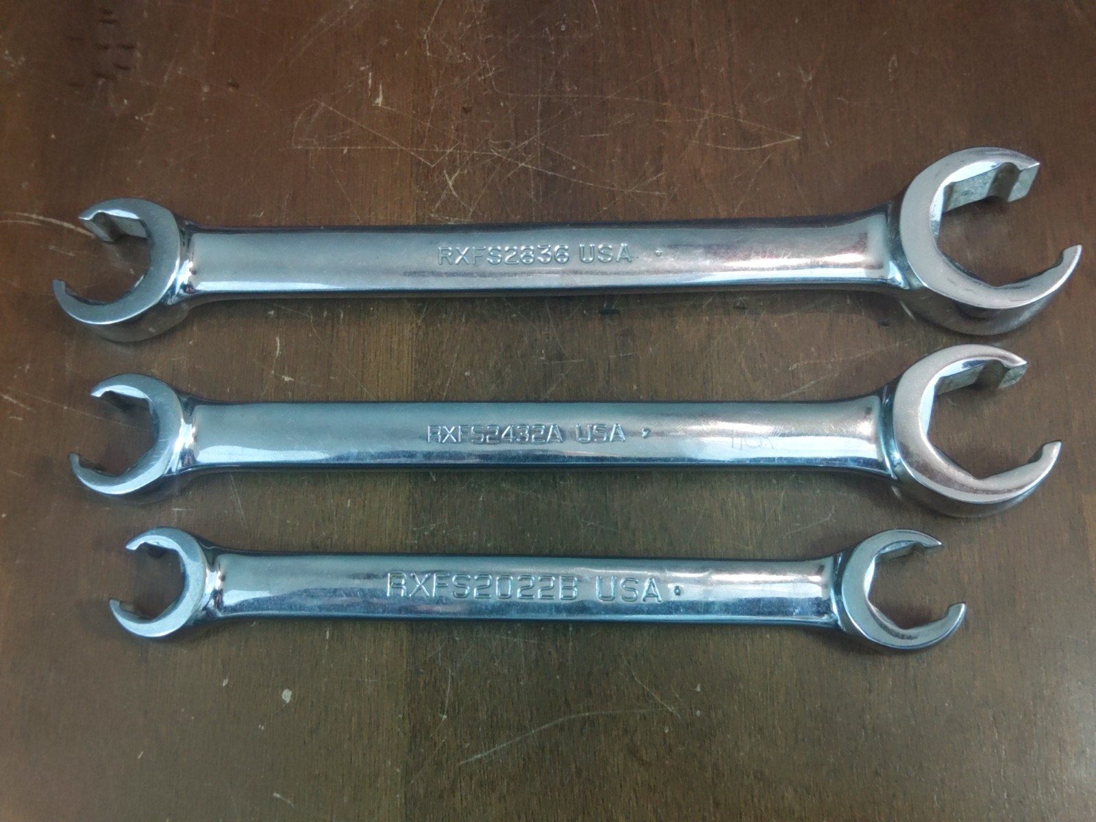 Snap On SAE Line Flare Nut Wrench Set 3 Pc 5/8 to 1-1/8 USA RXFS – Owner’s Marks