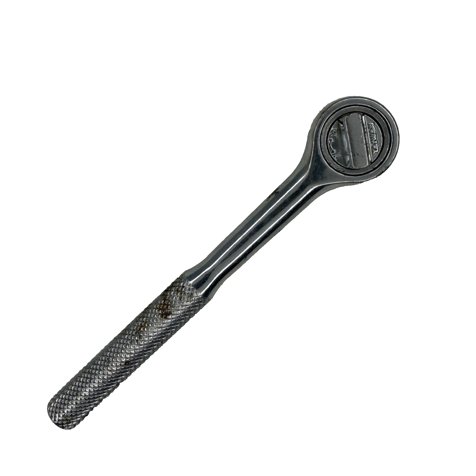 Unbranded 1/4″ Drive Ratchet Knurled Handle Taiwan Chrome – Rust