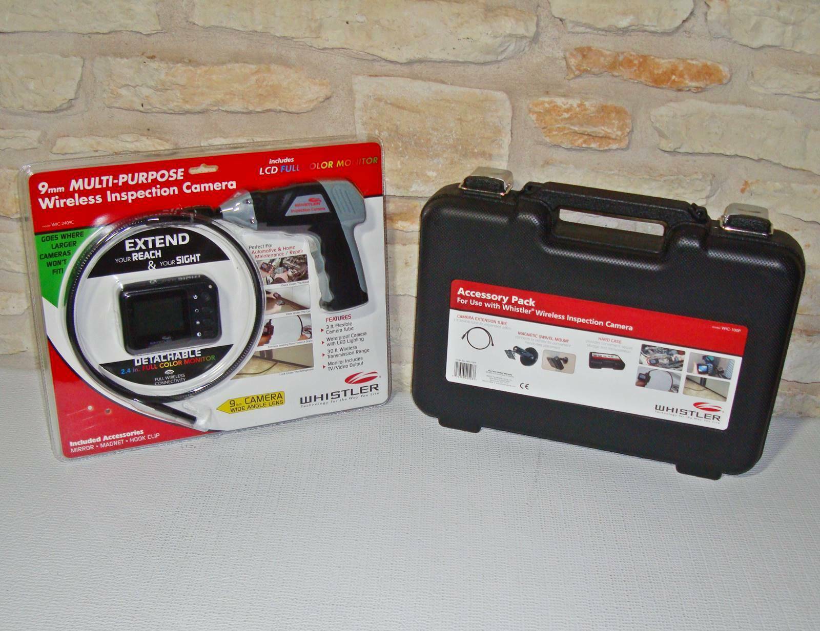 【NEW】WHISTLER WIC-2409C WIRELESS INSPECTION CAMERA W/ 2.4″ DETACHABLE COLOR LCD