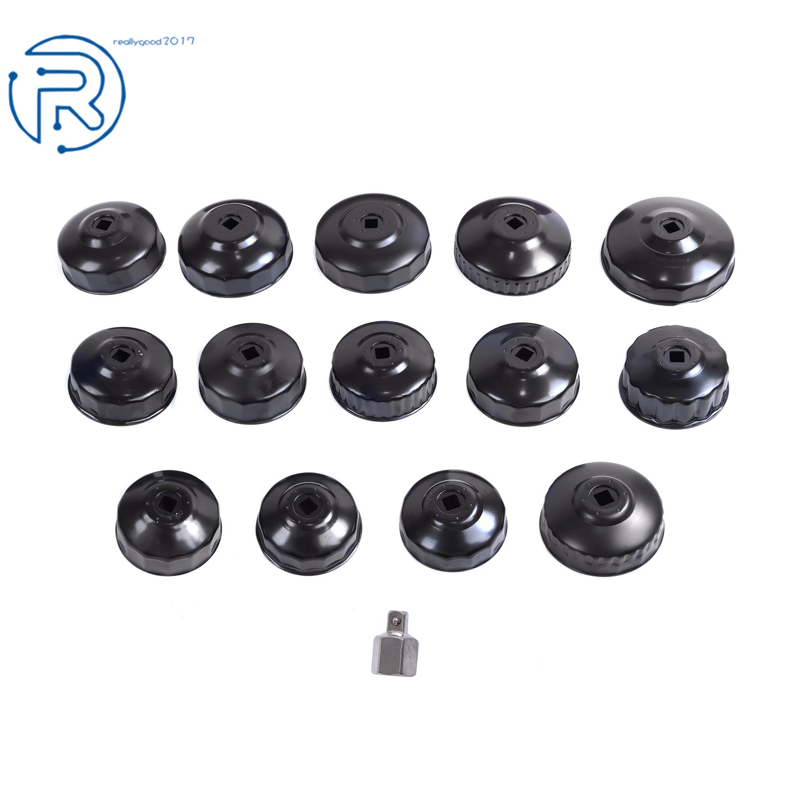 Oil Filter Sleeve Set Cup Sleeve Tool Set Oil Filter Cap Wrench 14Pcs 3/8″