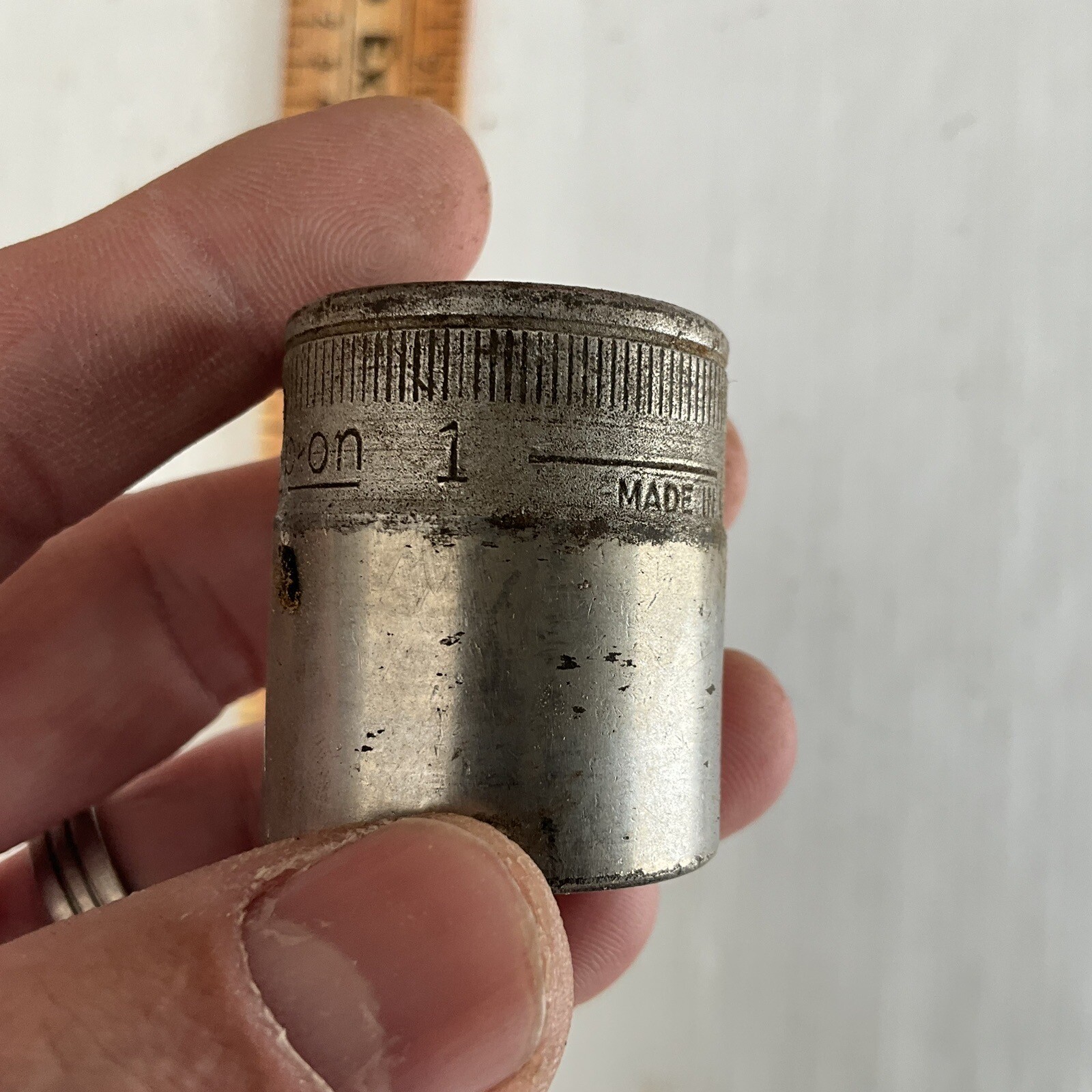 Snap On 1″ Shallow Socket 1/2″ Drive 6 Point Model TW-320 1/2 USA