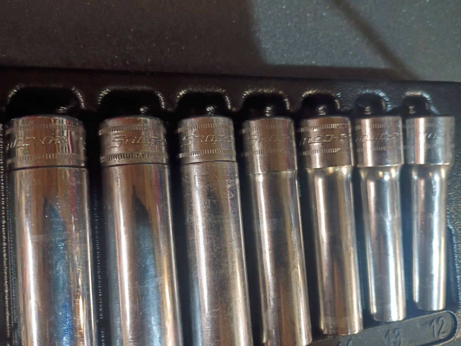 Snap On Tools TSM 1/2″ Drive 6-Point Metric Deep Socket Set Of 7 18mm – 12mm