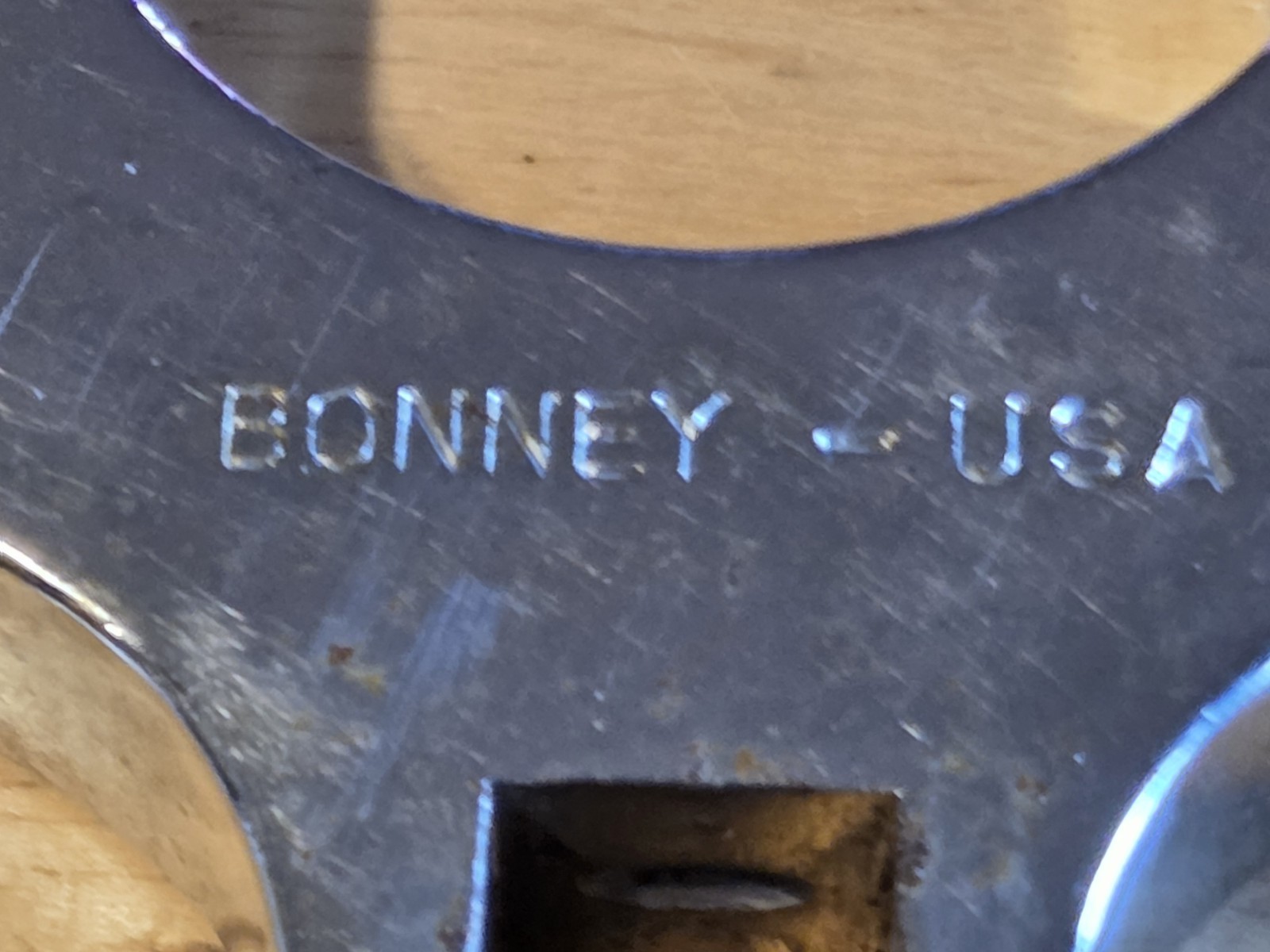Vintage BONNEY TOOLS 1/2in Drive Crowfoot Wrench AC52 – 1-5/8in MADE IN THE USA