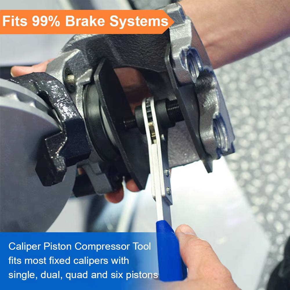 Car Ratchet Brake Piston Wrench Spreader Caliper Pad Install Tool Press Ratchet