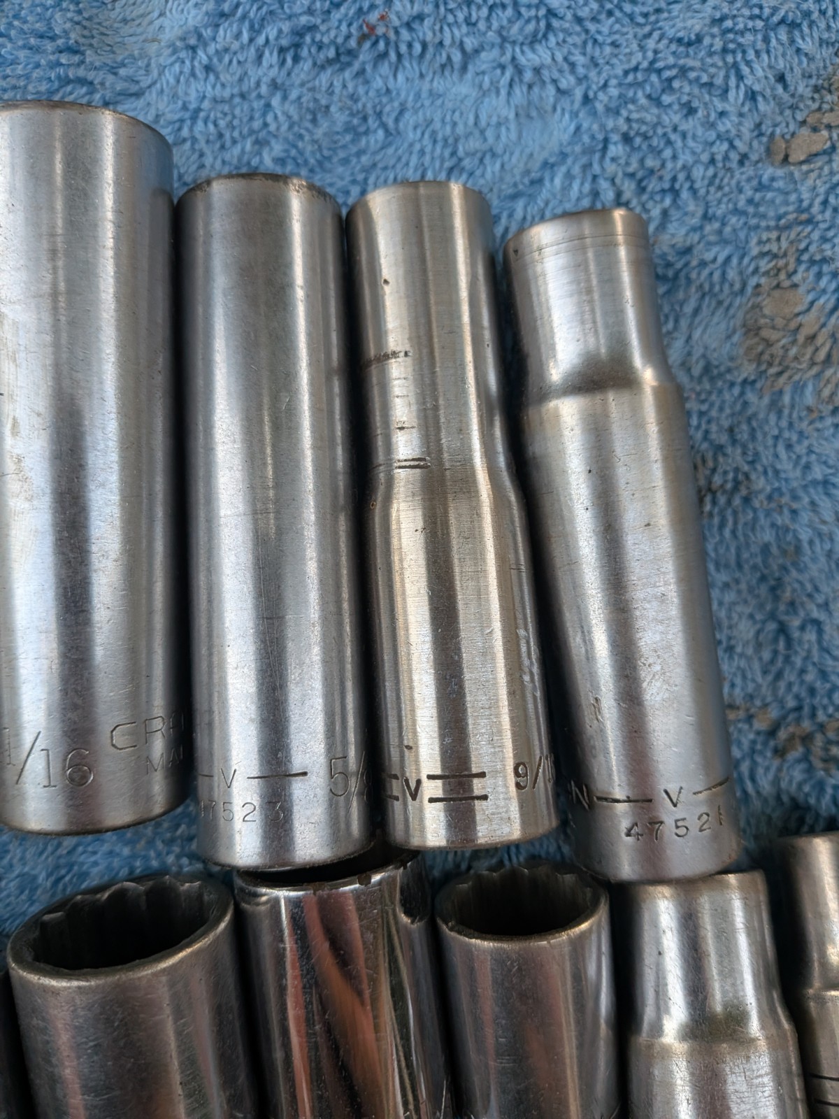 Craftsman 1/2″ drive SAE 27 pc Socket Set Deep & Shallow Sockets & Ratchet 12pt