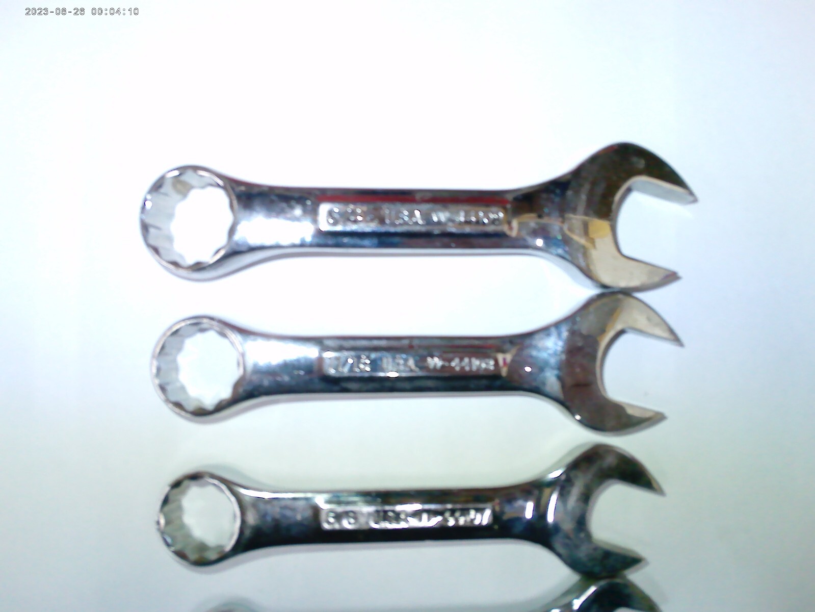 Craftsman 4pc SAE Full Polish Stubby 12PT Wrench series 9/16-3/4 USA BIN OBO