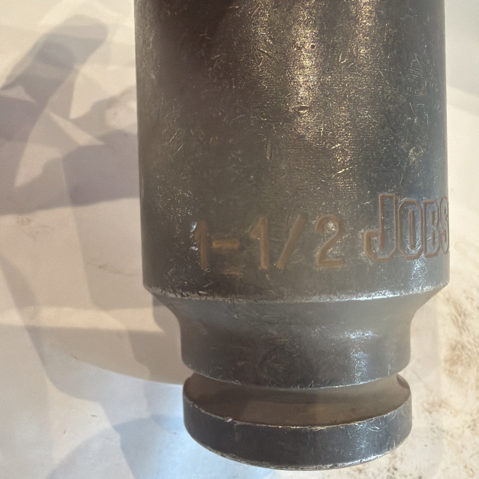 JobSmart ~ 1-1/2″ ~ 6pt Deep Impact ~ 3-4” Drive Socket – Good Condition ~ TT48